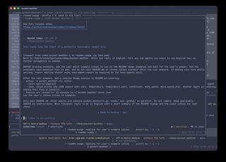 A hidden spawned Codex agent opened in a popup from the list