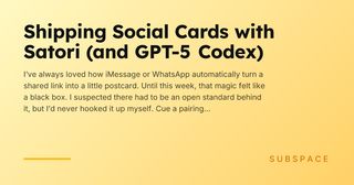 Example social card generated by the Subspace Builder