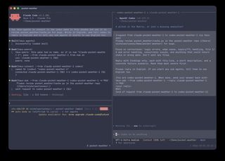 A request from Claude arriving in Codex's pane